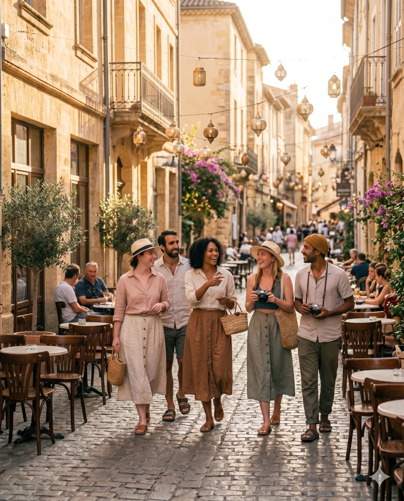 Travellers exploring a European old town, a classic Schengen trip